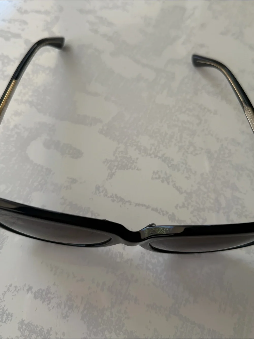 Gucci Black Square Sunglasses with Gold Accents